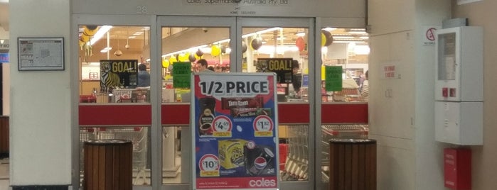 Coles is one of places to shop.