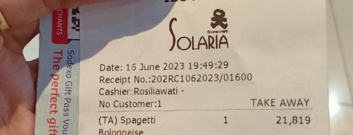 Solaria is one of 20 favorite restaurants.