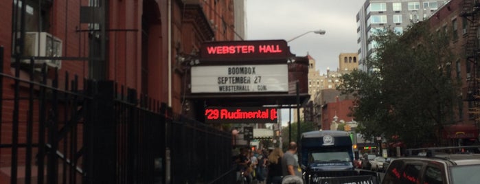 Webster Hall is one of NYC venues.