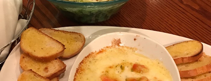 Olive Garden is one of places to eat.