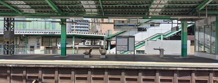 Tsurukawa Station (OH25) is one of 準急(Semi Exp.)  [小田急線/千代田線/常磐線].