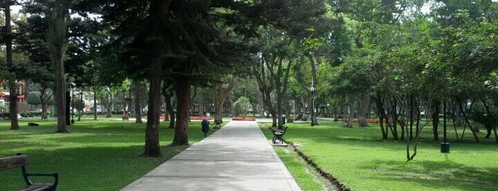 Parque Ramon Castilla is one of Lugares favoritos de Miguel.