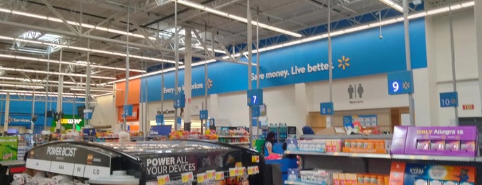 Walmart Supercenter is one of most visited places.