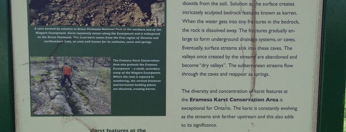Eramosa Karst Conservation Area is one of Family Fun in Hamilton-Wentworth Region.