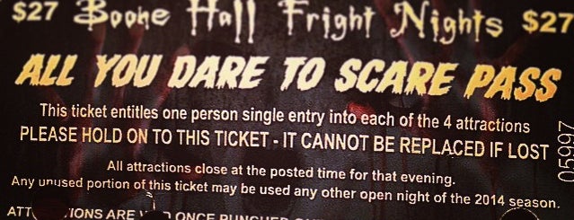 Boone Hall Fright Night is one of Super User: Events to Manage.