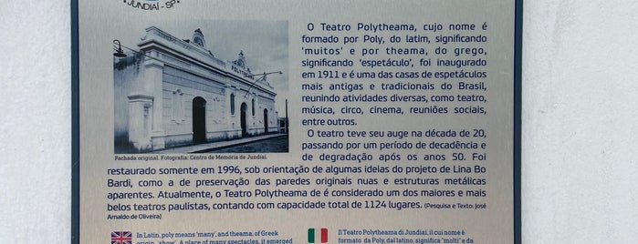 Teatro Polytheama is one of Jundiaí - SP.