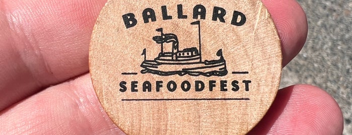 Ballard Seafood Festival is one of สถานที่ที่ Holly ถูกใจ.