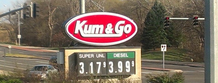 Kum & Go is one of frequent stops.