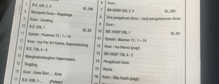 HKBP Pasar Minggu is one of Huria Kristen Batak Protestan [HKBP].