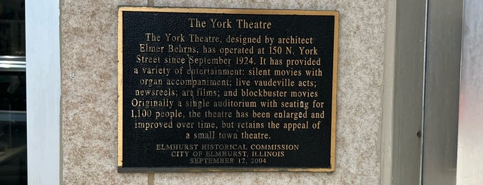 Classic Cinemas York Theatre is one of Chicagoland.