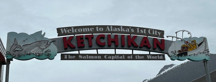 Ketchikan City Arch is one of 25. Ketchikan.