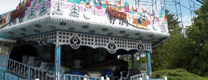 Sleighride is one of Darien Lake Theme Park.