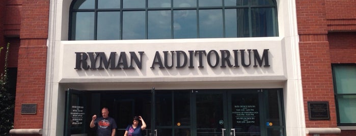 Ryman Auditorium is one of Nashville.