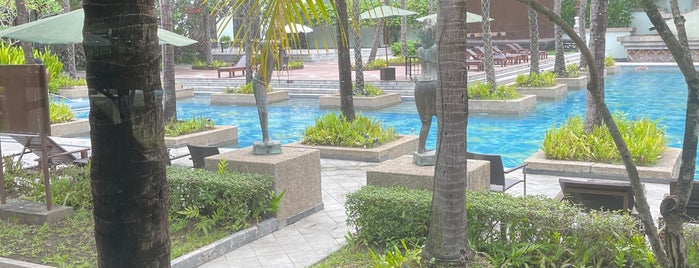 Pool at Chatrium Hotel is one of Yangon, Myanmar.