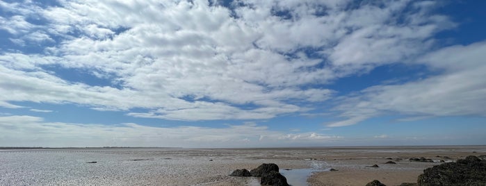 Brean Beach is one of places to go.