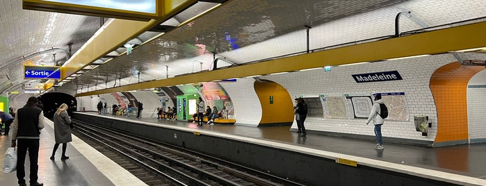 Métro Madeleine [8,12,14] is one of Paris Metro.