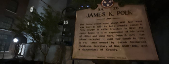 James Polk Home Historic Marker is one of Historic/Historical Sights List 5.