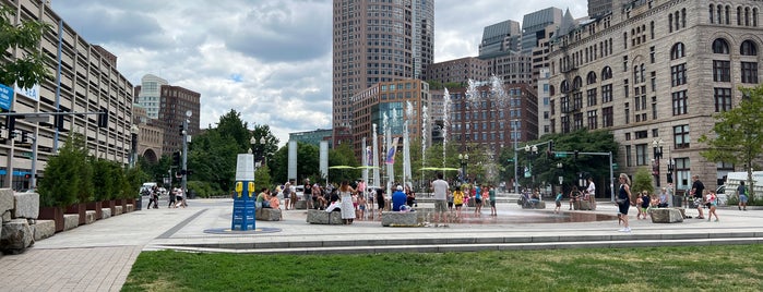 Fountain In Rose Kennedy Greenway is one of Boston.
