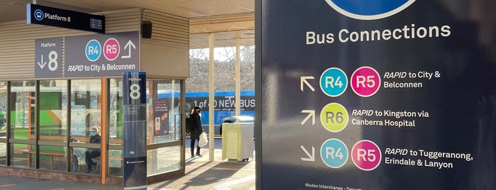 Woden Interchange is one of Bus stations in Canberra.