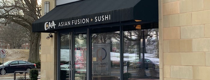 Oka Asian Fusion & Sushi is one of Cris’s Liked Places.