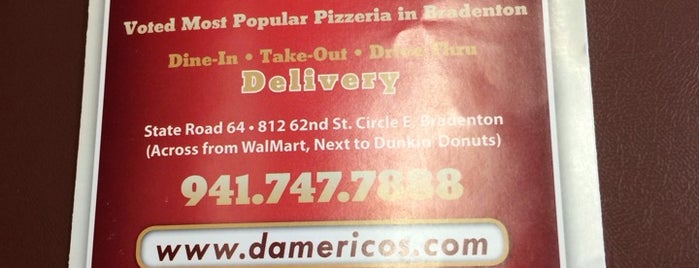 D. Americo's Pizzeria is one of Bradenton.