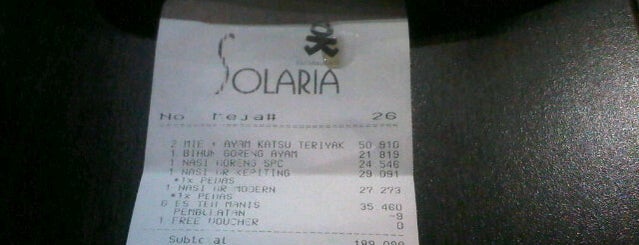 Solaria (PGC) is one of Must-visit Food in Jakarta Capital Region.