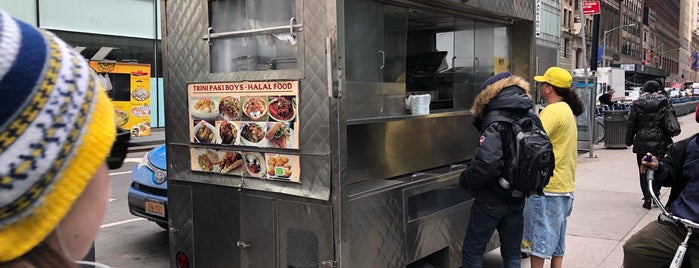 Trini Paki Boys Halal Food cart is one of Food Trucks NYC.