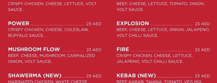 VOLT Burger is one of Dubai, UAE.