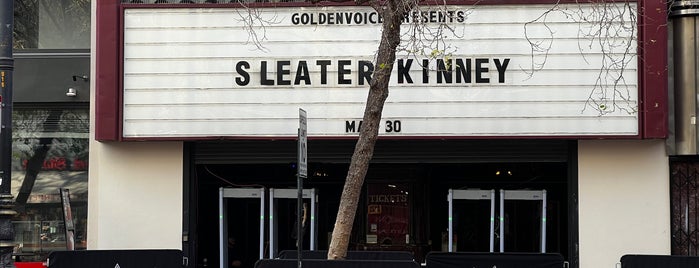 The Warfield Theatre is one of SF Music Venues.