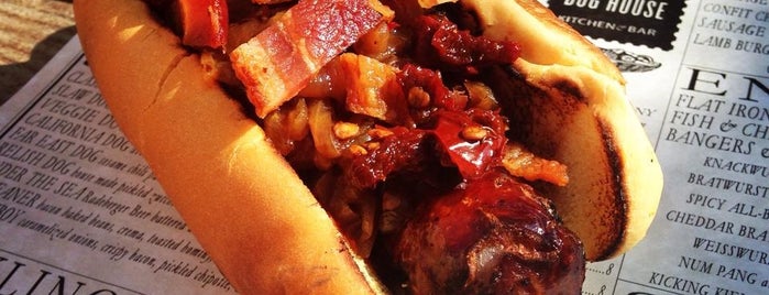 New York Dog House is one of 10 Outrageous NYC Hot Dogs.