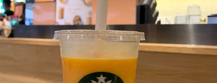 Starbucks is one of Starbucks 星巴克.