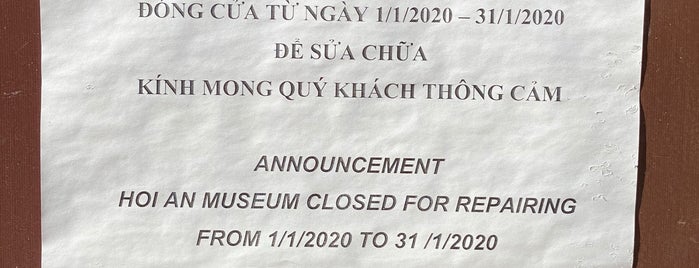 Bảo Tàng Lịch Sử Văn Hóa Hội An (Hoi An Museum of History & Culture) is one of DaNang +Hội An 2019.