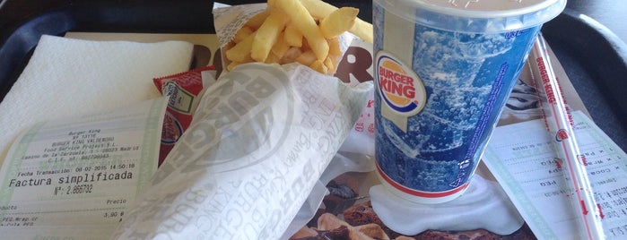 Burger King is one of mis sitios.