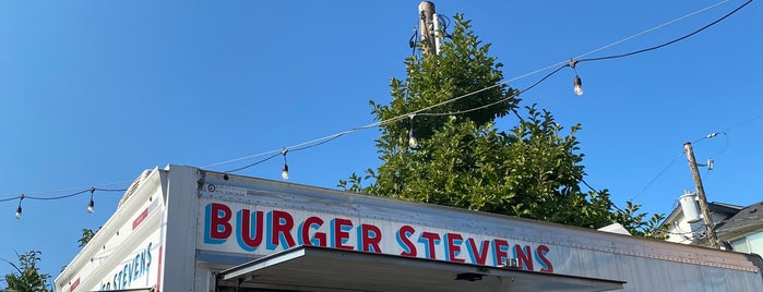 Burger Stevens is one of Work Lunch (Acorns).