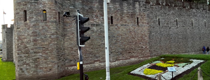 Cardiff Castle is one of M's Saved Places.