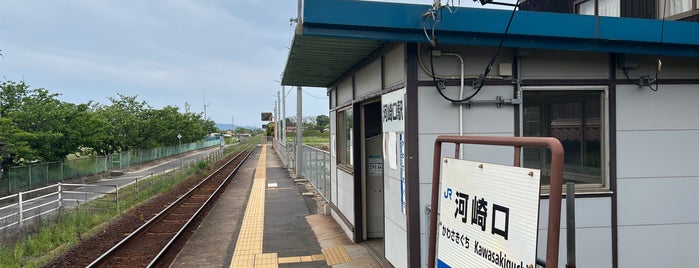 河崎口駅 (傘化け駅) is one of JR 境線 (Sakai Line).