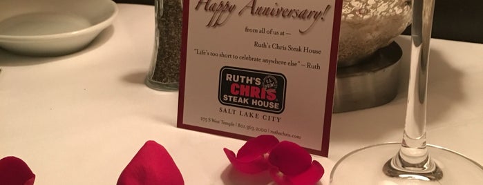 Ruth's Chris Steak House is one of The 801 aka SLC.