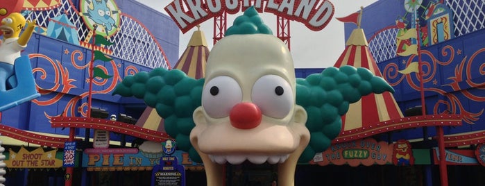 The Simpsons Ride is one of The best places.