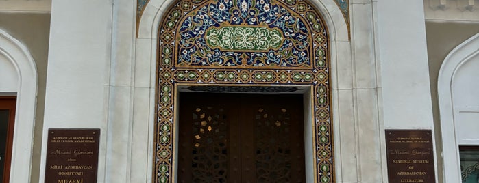 Nizami Gencevi adina Milli Azerbaycan Edebiyyati Muzeyi is one of Baku.