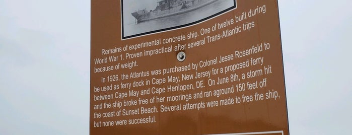 S.S. Atlantus is one of Cape May.