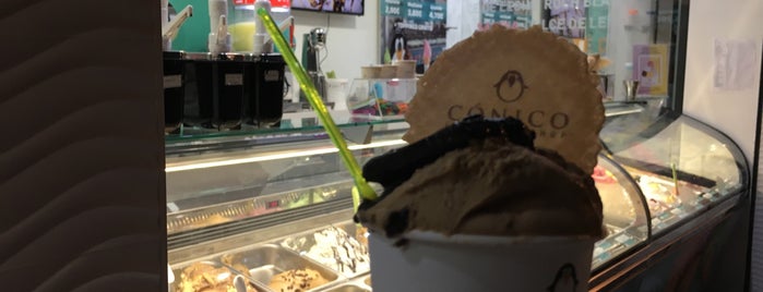 Cónico Ice Cream Shop is one of Lugares favoritos de Luis.
