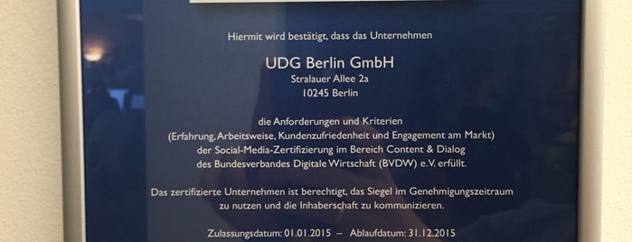 UDG Berlin is one of Agenturen in Berlin.