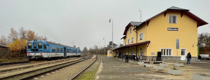 Železniční stanice Milevsko is one of Železniční stanice ČR (M-O).