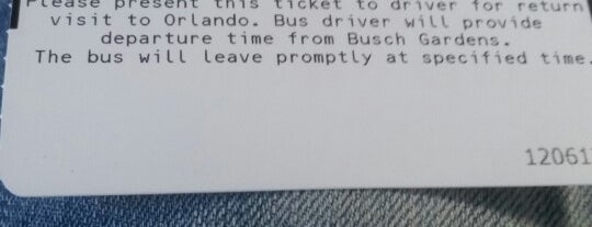 Busch Gardens Shuttle Express is one of Orlando.