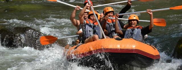 Sobek rafting start point - ayung river is one of rafting.