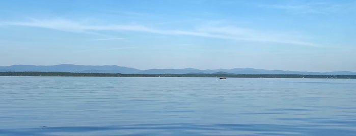 Lake Champlain is one of Adirondacks and Vermont.