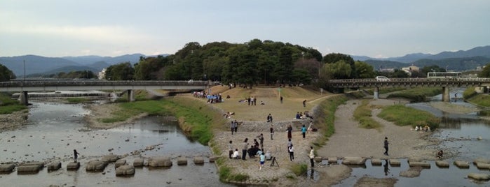 Kamogawa River Delta is one of 何かのアニメの聖地.