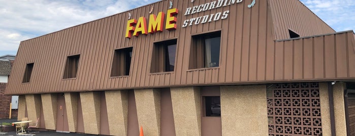 Fame Recording Studios of Muscle Shoals is one of Tennessee-Alabama-Atlanta.