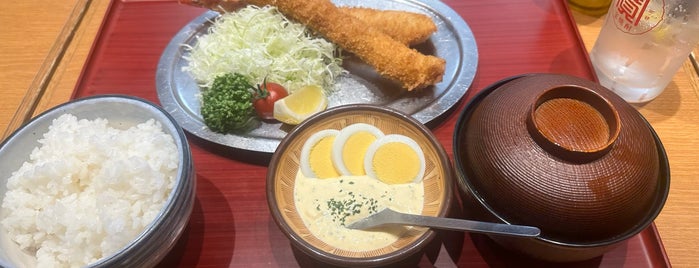 海老どて食堂 is one of Locais curtidos por ばぁのすけ39号.