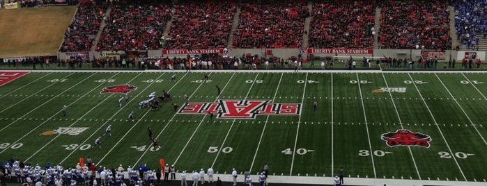 Centennial Bank Stadium is one of NCAA Division I FBS Football Stadiums.